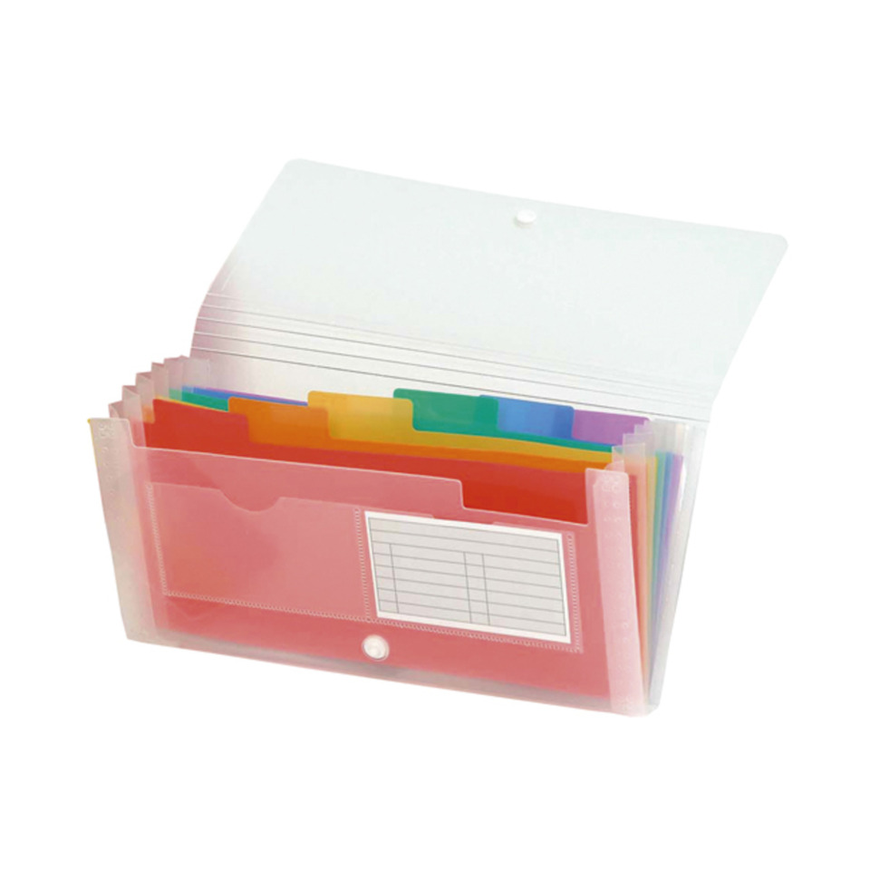 Dateiablage, Ablagesystem, Karteiordner, Transparente Versandtasche, Ordner mit FarbTabs, Ordner, Hängeregister, Dateiordner, Transparenter Ordner, mehrteiliger Ordner