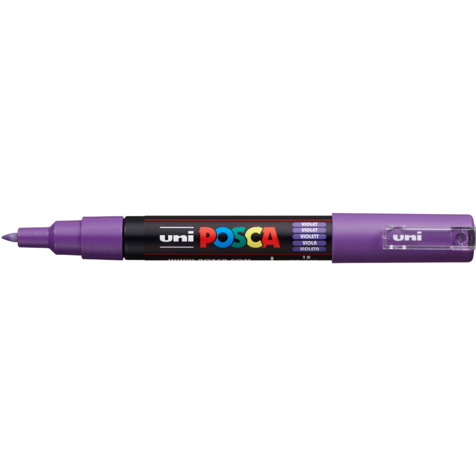 Marker, Permanent marker, Purple, Broad tip, Uniposca