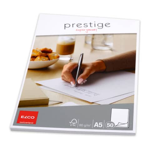 Notizblock Prestige A5, 80g/m², 50 Blatt, blanko ELCO 7371214