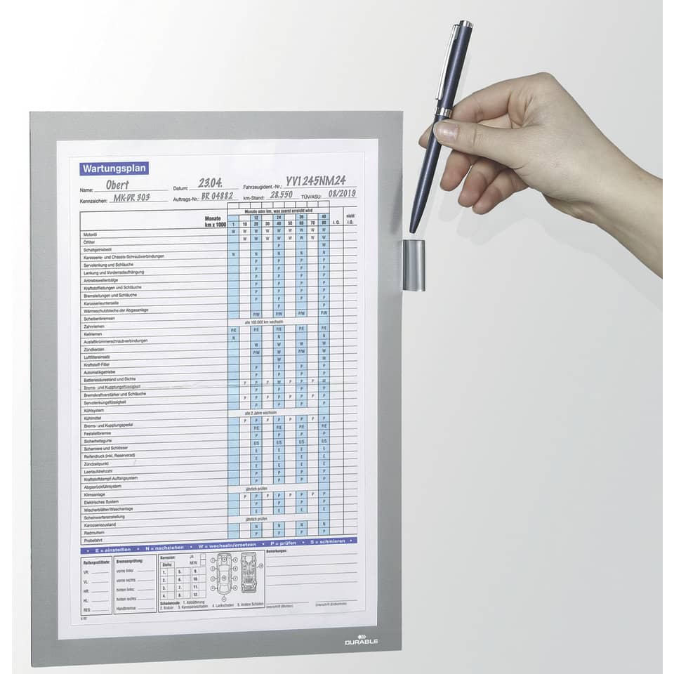 Wartungsplan, Dokument, Formblatt, Tischkalender, Stift