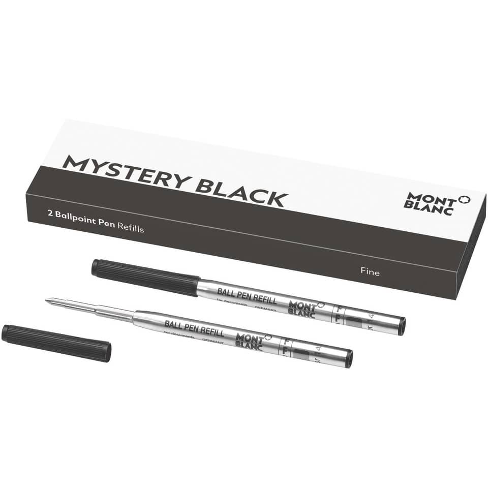 Kugelschreiber, Nachfüllung, Montblanc, Fein, Schwarz