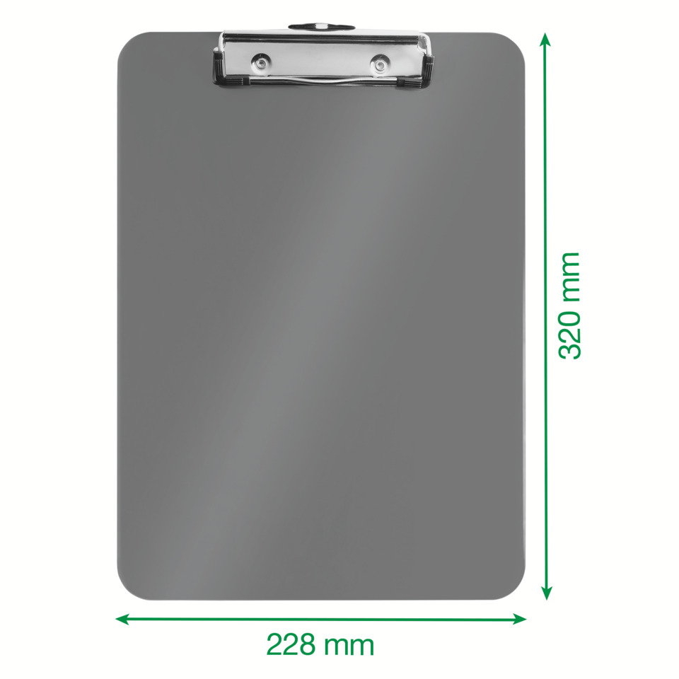 Clipboard, Clipboard board, Metall-Clipboard, Grauer Clipboard, Clip-Clipboard