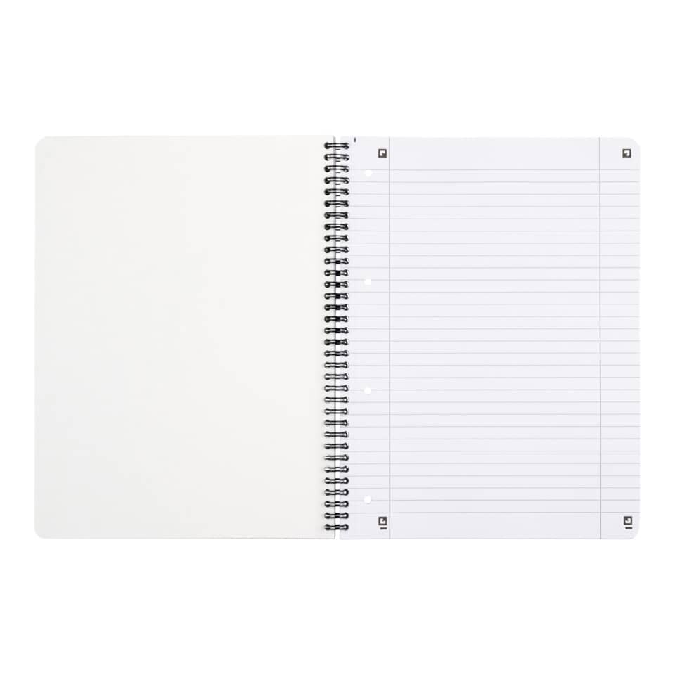 spiral notebook, lined pages, wirebound, ruled notebook, empty pages