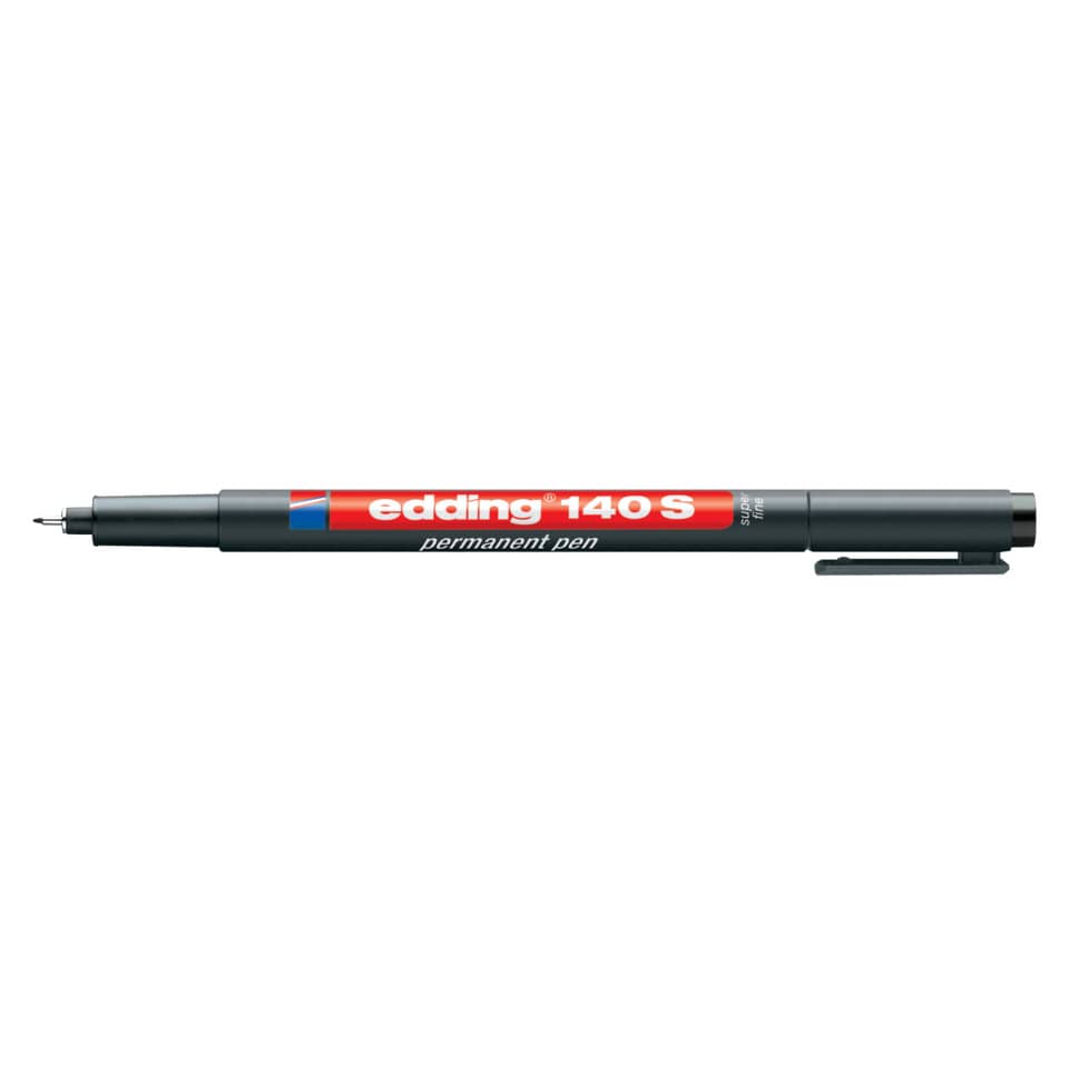 Permanentmarker, Stift, Edding 140S, Feiner Spitz, Marker Gehäuse grau
