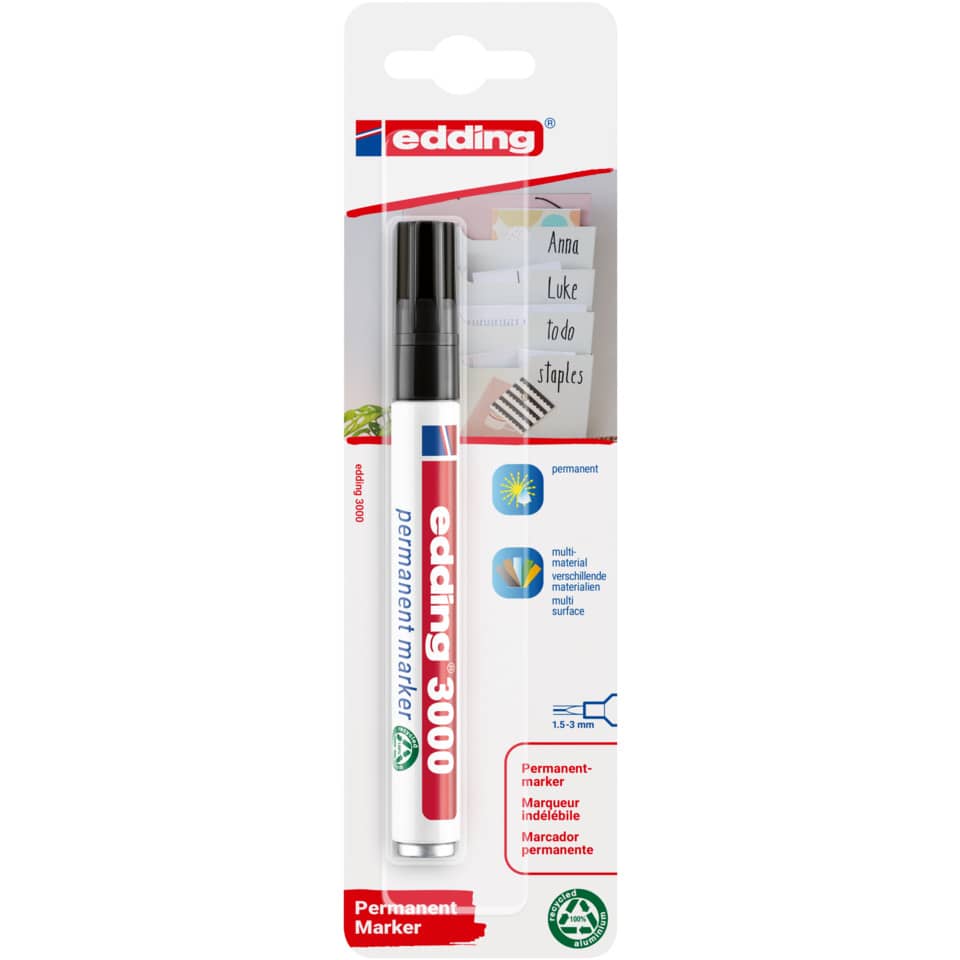 Permanentmarker, Marker, Stift, Edding 3000, Whiteboardmarker