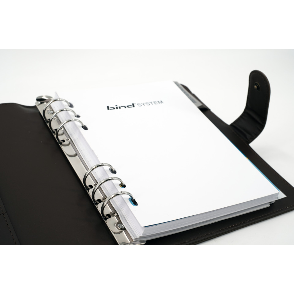 ordnungssystem, notizbuch, ringbinder, inlay, A6