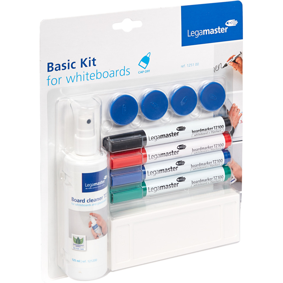Boardmarker, Whiteboard, Marker-Set, Reinigungs Spray, Kappen ab