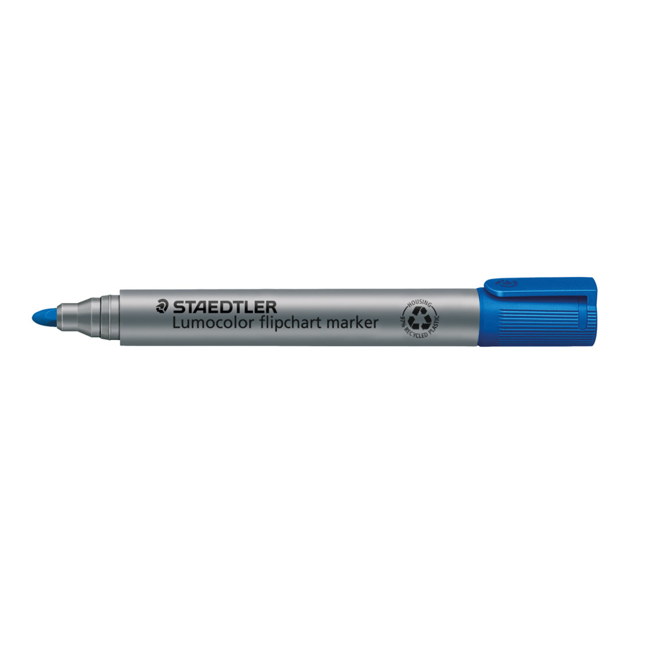 LUMO Marker, Flipchart-Marker, blauer Marker, Staedtler Marke, Klarer Marker