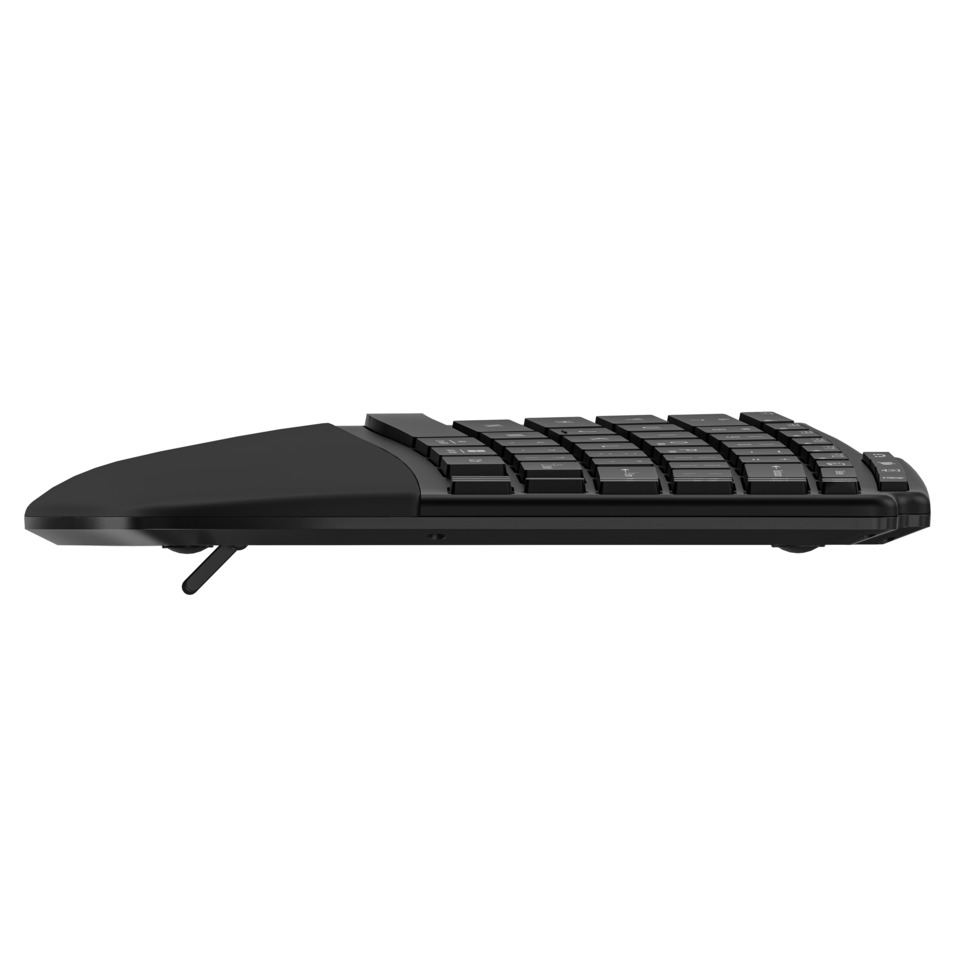 Tastatur, QWERTZ-Tastatur, Kabelloses Keyboard, Chiclet-Tasten, Schwarz