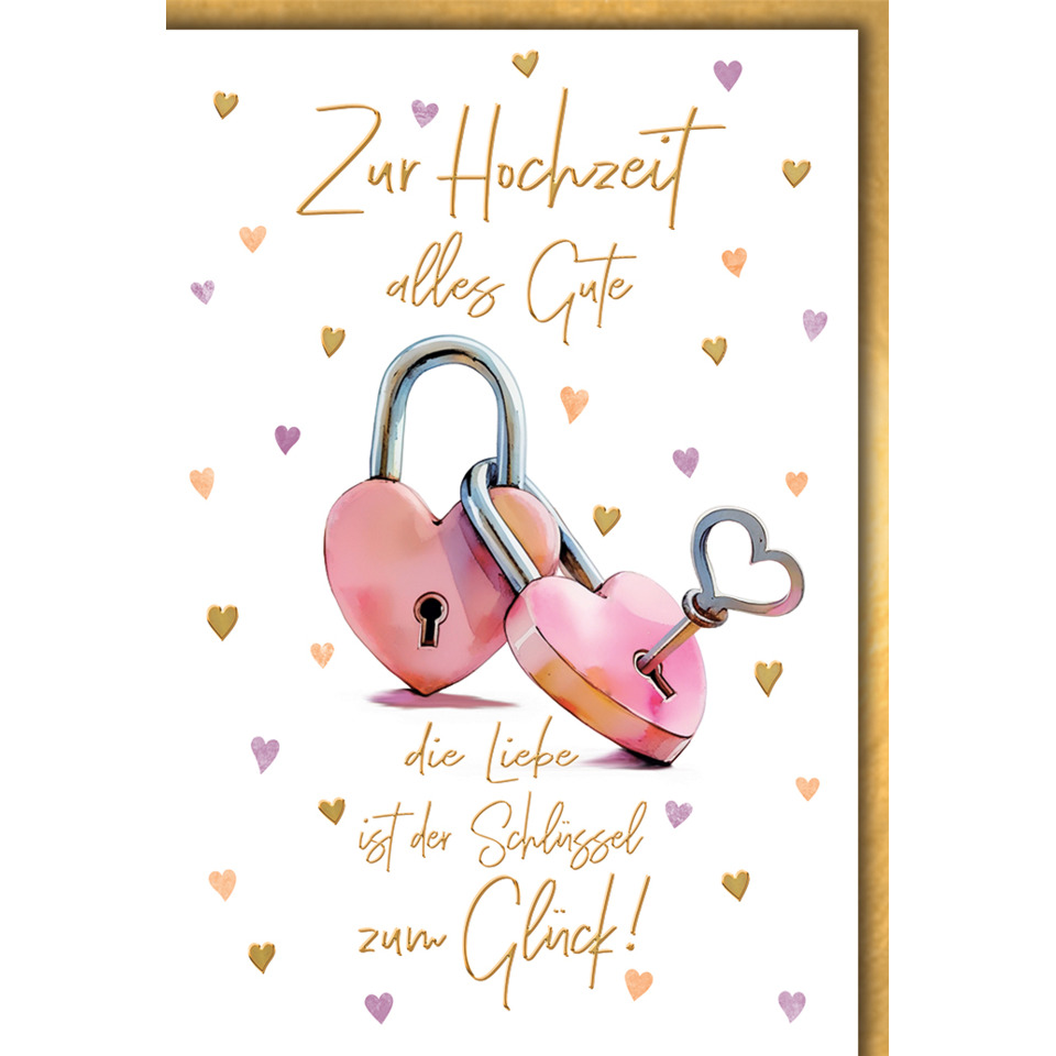 Vermählungskarte, 11,5 x 17 cm  5910031