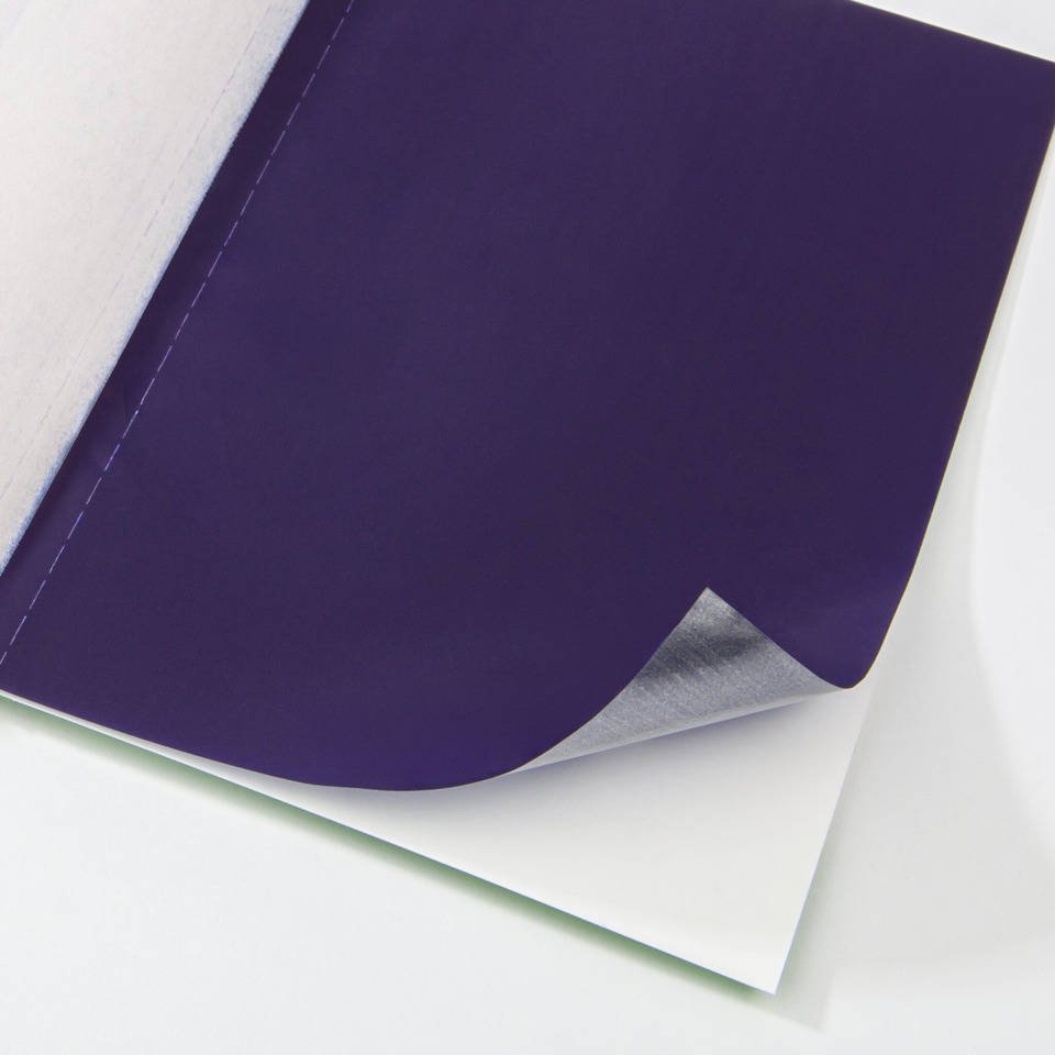 Notebook, Purple cover, Rounded corner, Cover sheet, Papierscheibe