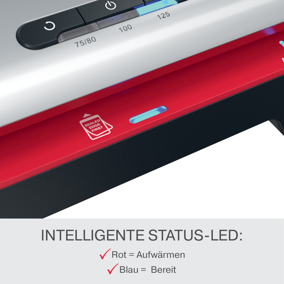 Schlitzgerät, Kassengerät, LED-Anzeige, Rot-Blau, Status-LED
