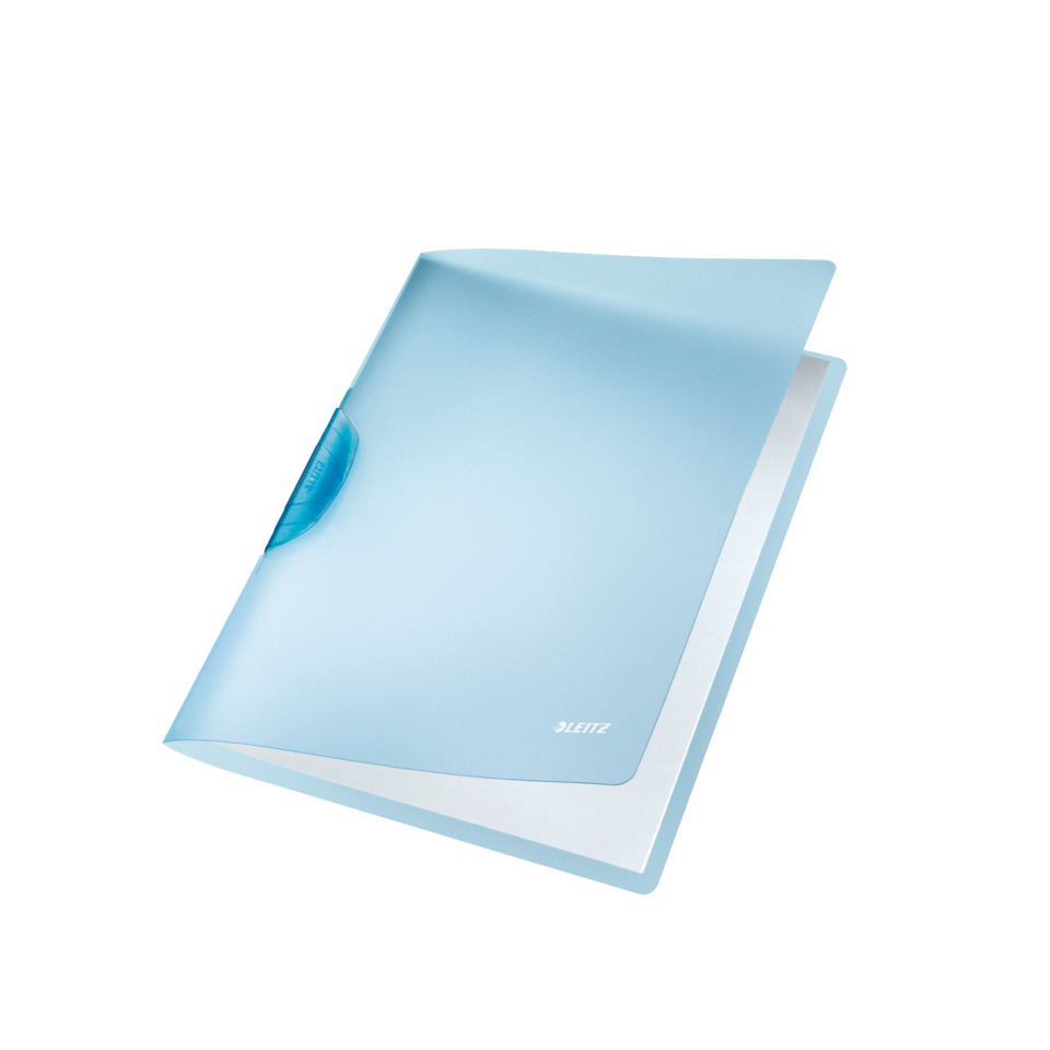 Ordner, A4, Kunststoff, hellblau, Klarsicht-Ordner