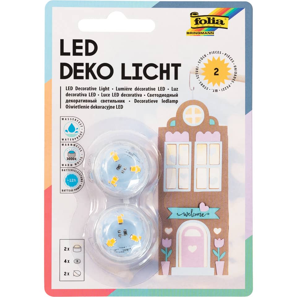 LED, Deko, Licht, Batteriebetrieben, Warmweiß