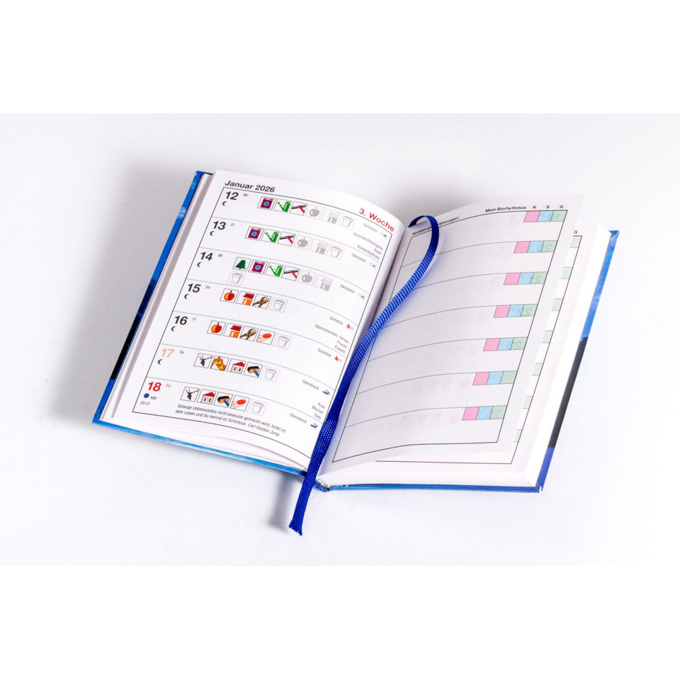 Planer, Kalender, Notizbuch, Buch, Lesezeichen
