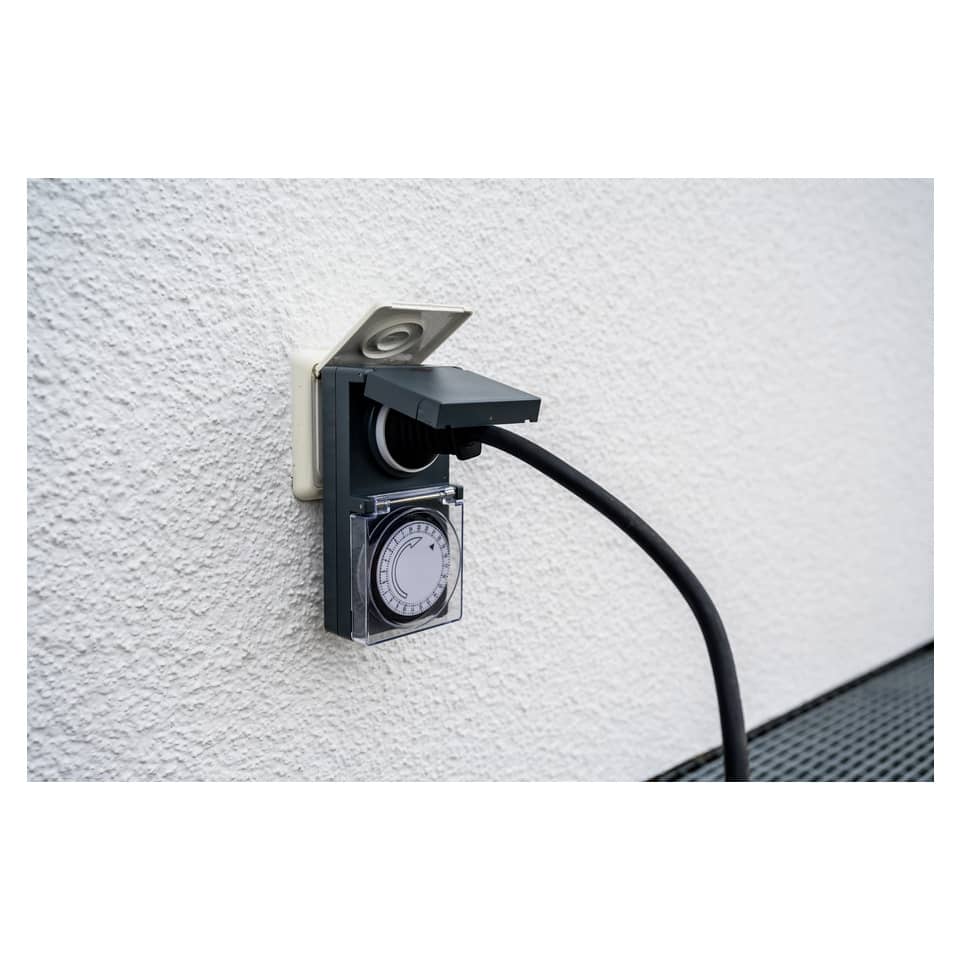 outdoor outlet, electrical outlet, Timer, Verlängerung, Wetterfest