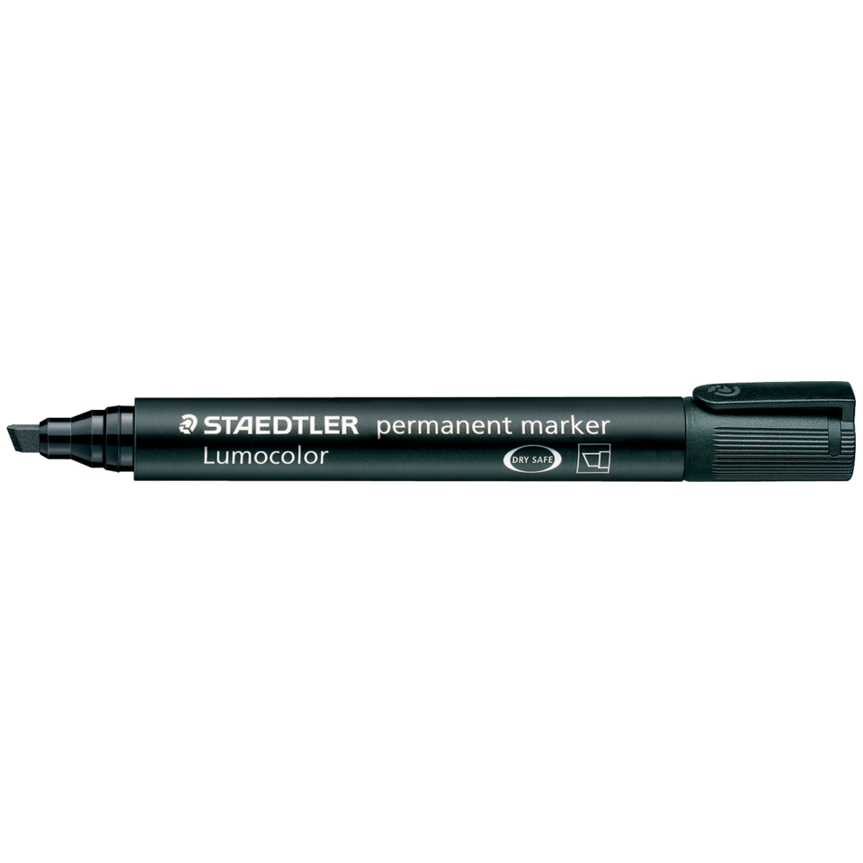 Permanent marker, Lumocolor, Schwarzer Marker, Feiner Spitze, Trockensicher