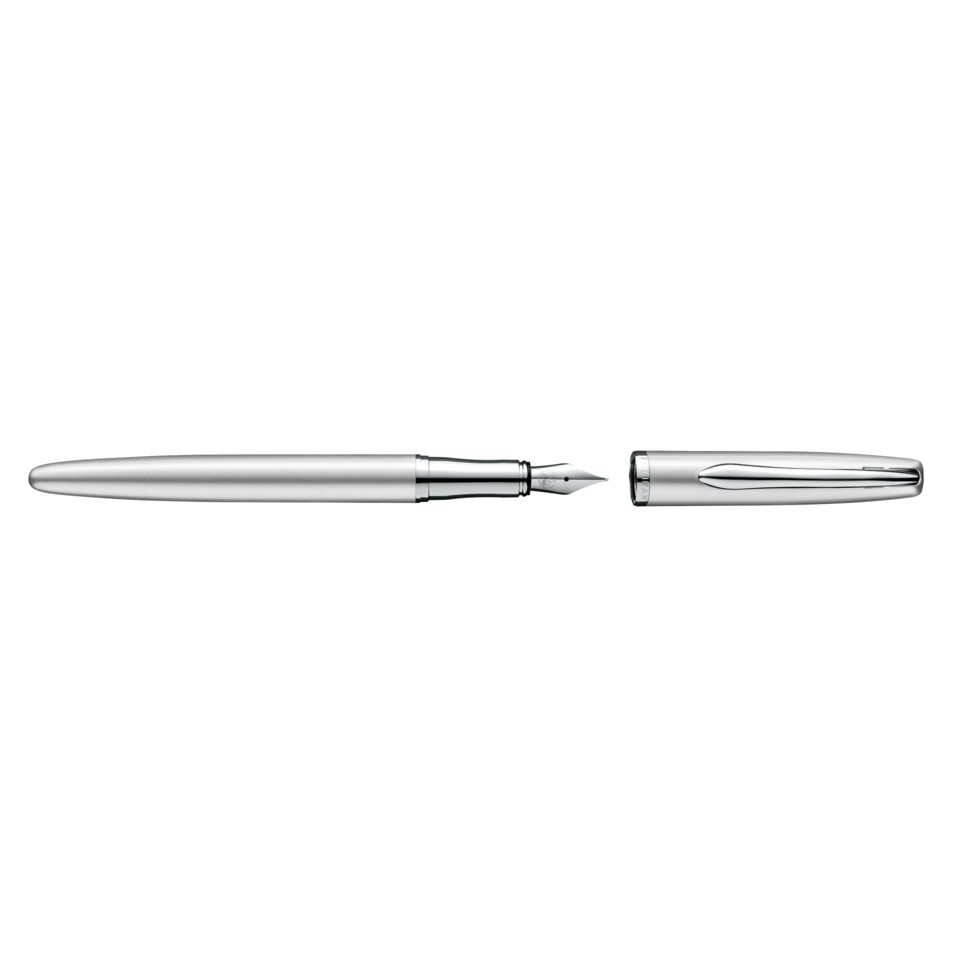 Fountain pen, Metallgehäuse, Federhalter, Kappe, Silber