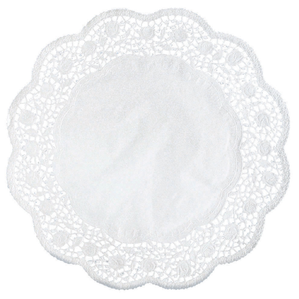 Doily, Spitze, Rund, Weiß, Tischdeko