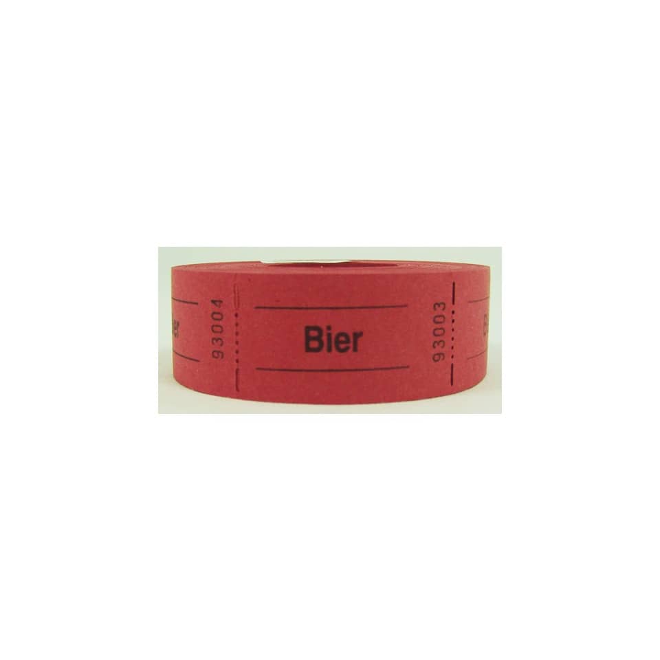 Bieretikett, Rot, Beutel, Papierband, Aufkleber