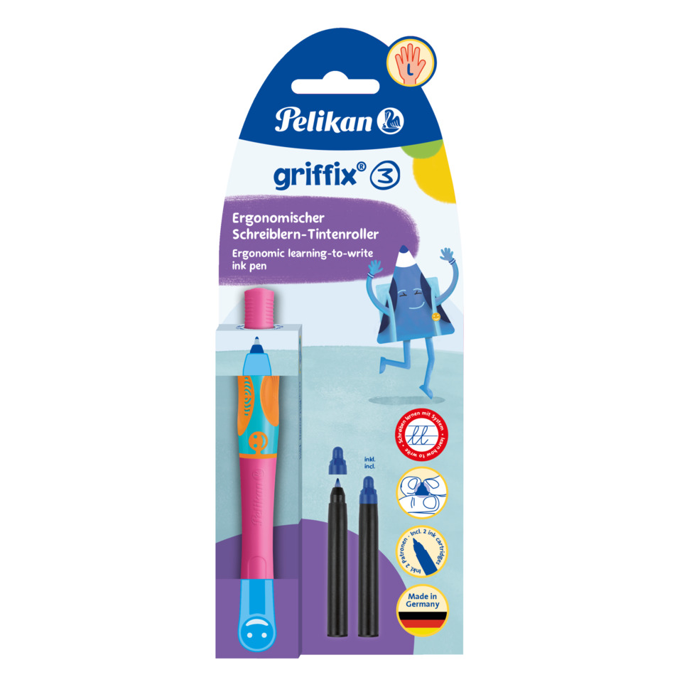 Ergonomischer Stift, Schreiblern-Tintenroller, Inktpen, Griffix 3, Schreibset