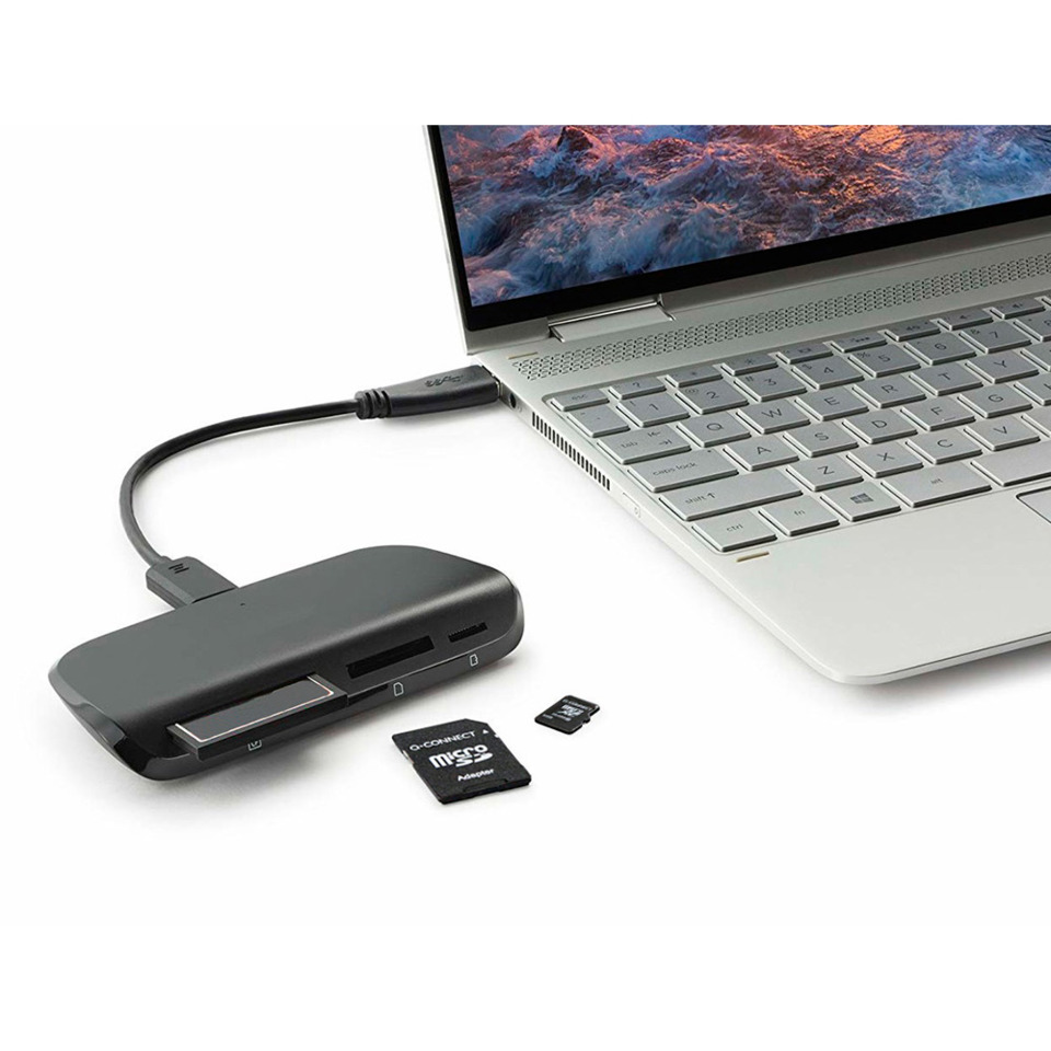 usb-c hub, usb adapter, memory card reader, SD card, laptop accessory