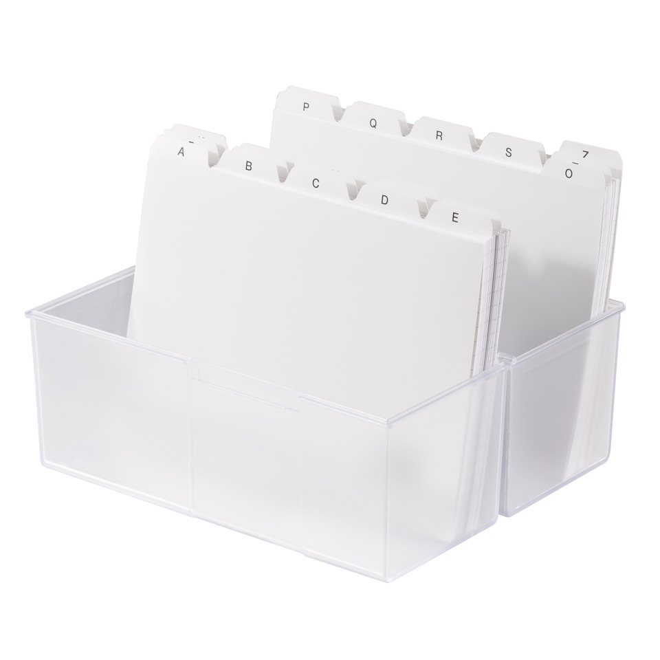 Schubladenbox, Ablagebehälter, Kartenhülle, Ordnertrenner, Transparent
