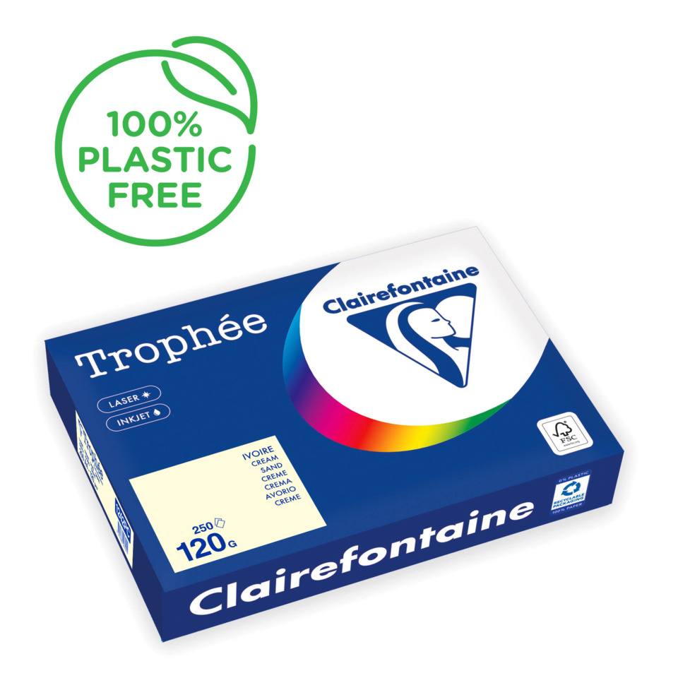 Trophee, Kassette, Klebezettel, Inkjet, Box