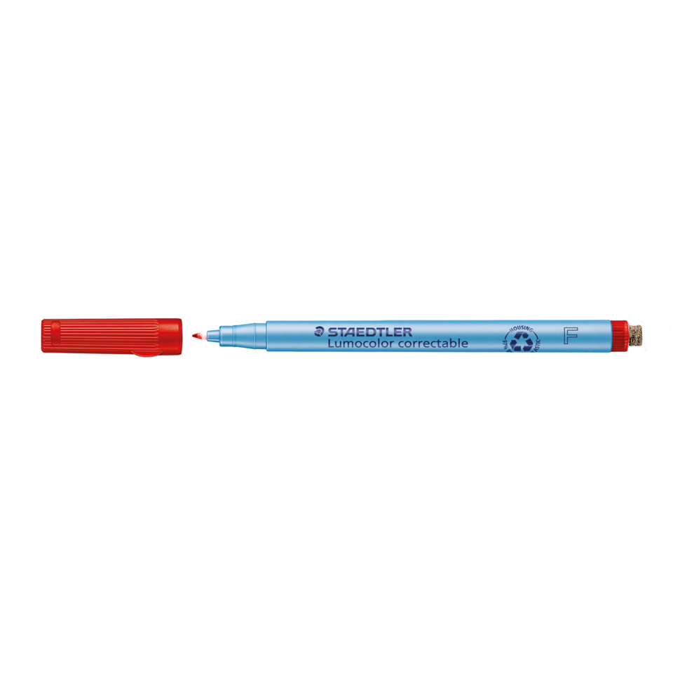 marker, Lumocolor, blauer Stift, löschbar, Staedtler