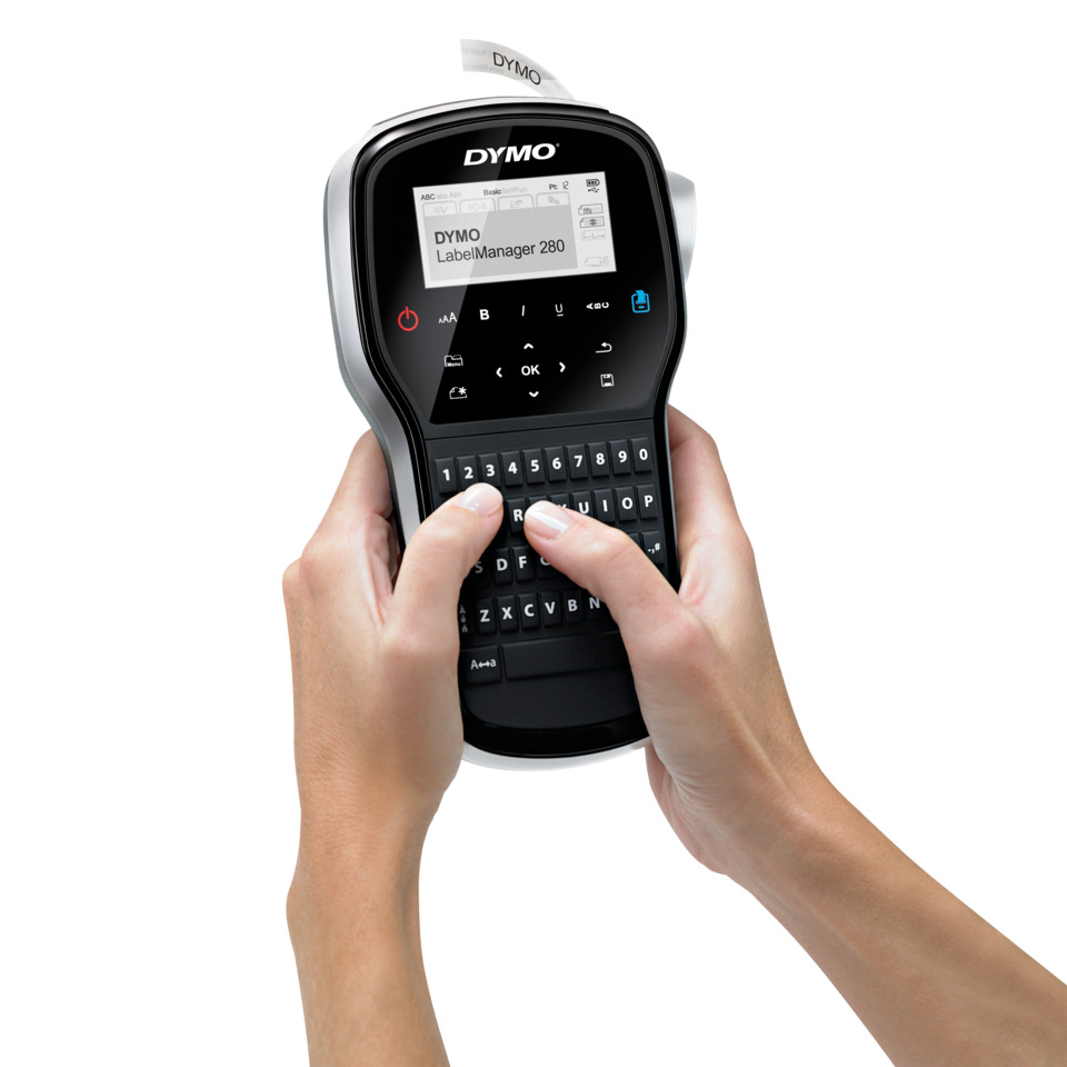 Kassenetikettendrucker, Dymo LabelManager 280, Handgerät, QWERTY-Tastatur, Touchscreen
