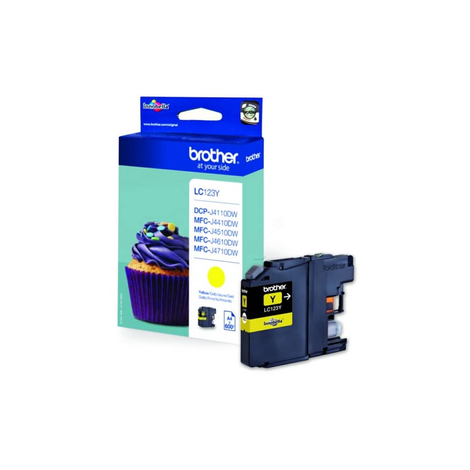 Inkjetpatrone, yellow BROTHER LC123Y