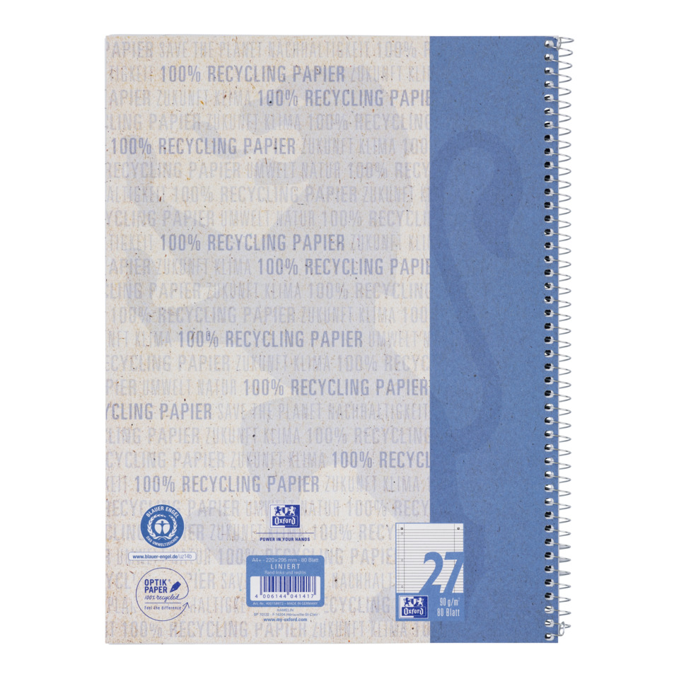 Notizblock, Spiralblock, Kartonpapier, Recyclingpapier, Künstlerblock