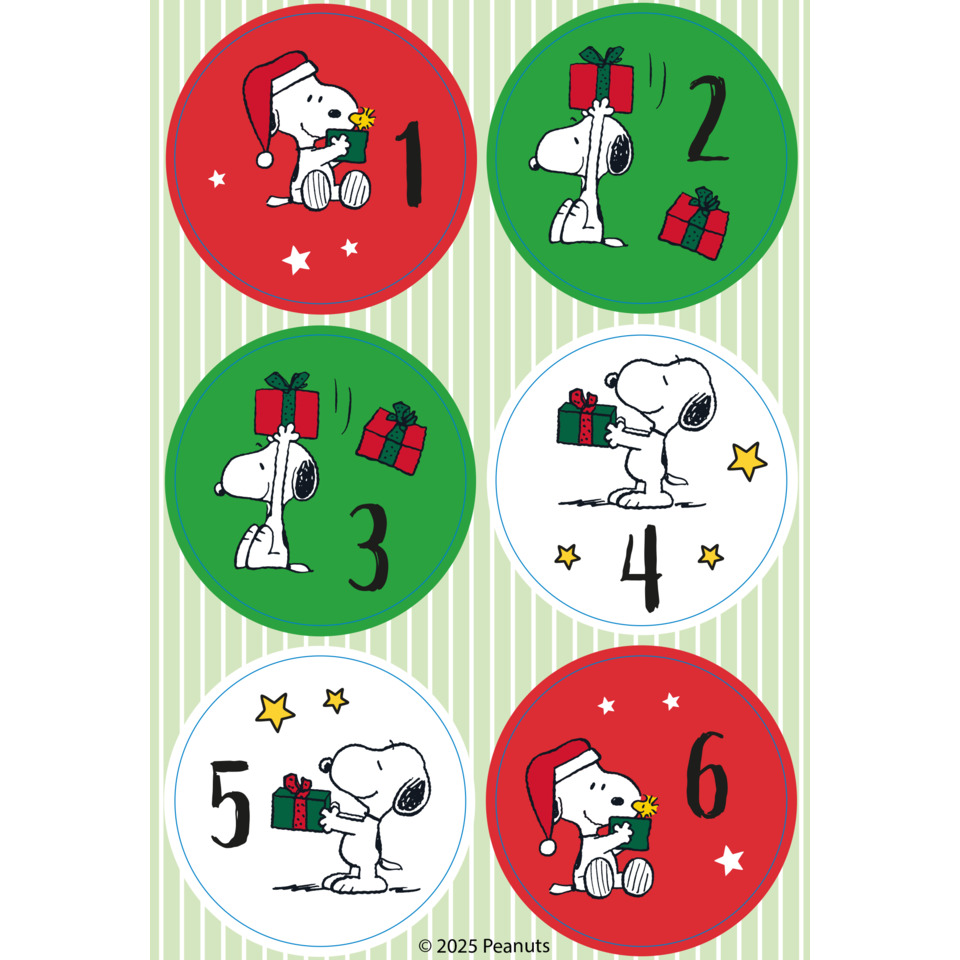 Peanuts, Snoopy, Geschenke, Lotto-Karten, Weihnachtsmotif