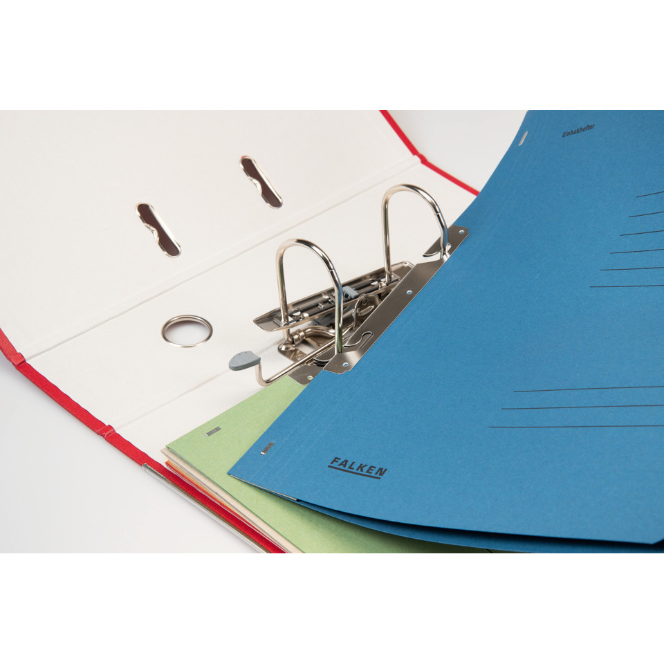 A4-Ordner, Ringordner, Ordnerklammern, Binder-Lochungen, Blauer Ordner