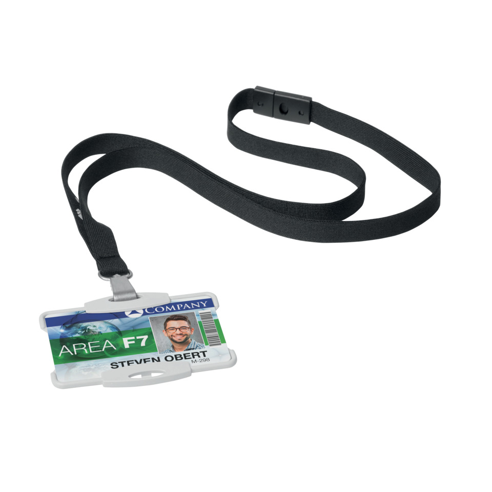 Ausweis, ID-Badge, Lanyard, Namensschild, Kartenhalter, Lanyard, ID-Badge, Ausweis, PVC-Karte, rechteckige Abbildung