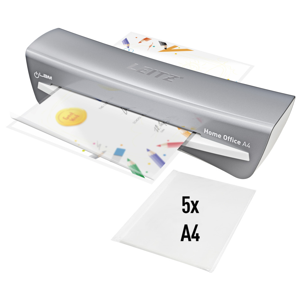 Heftgerät, A4 Heftgerät, Schreibtisch Zubehör, Druckerpapier, 5x A4