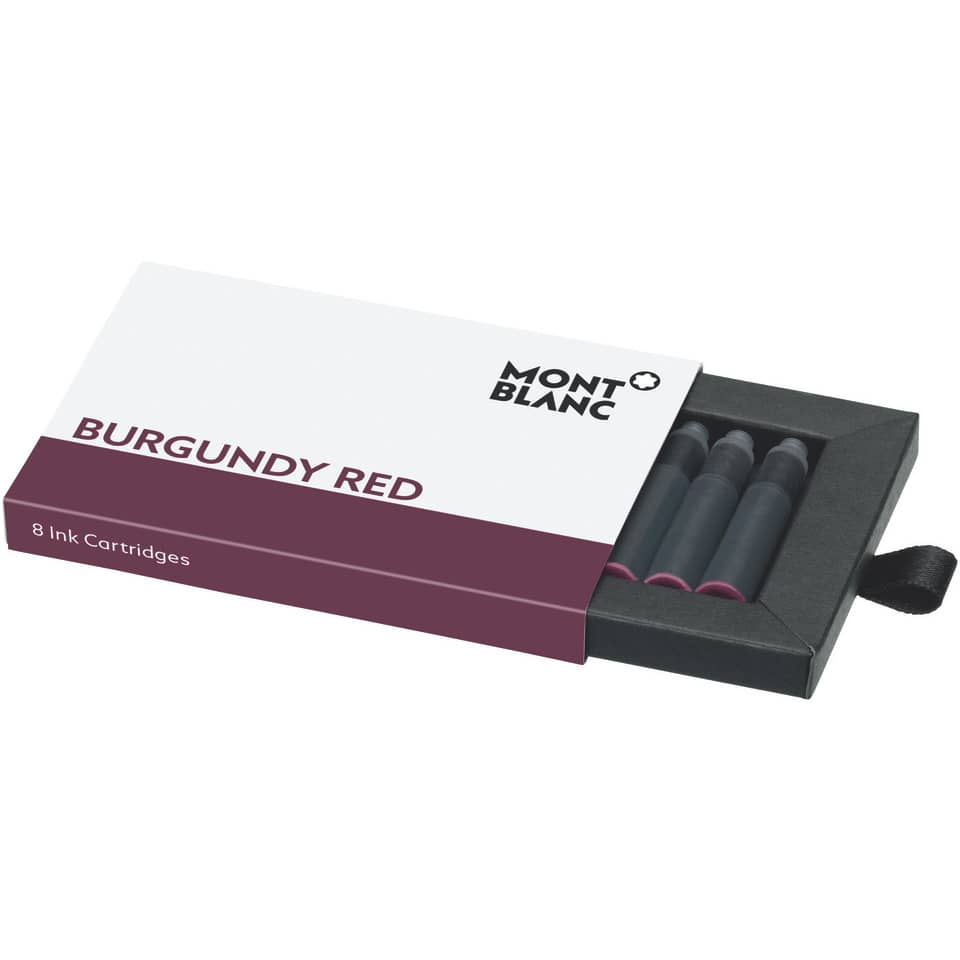 Tintenpatronen, 8 Patronen, Burgundrot, Montblanc, Kassette