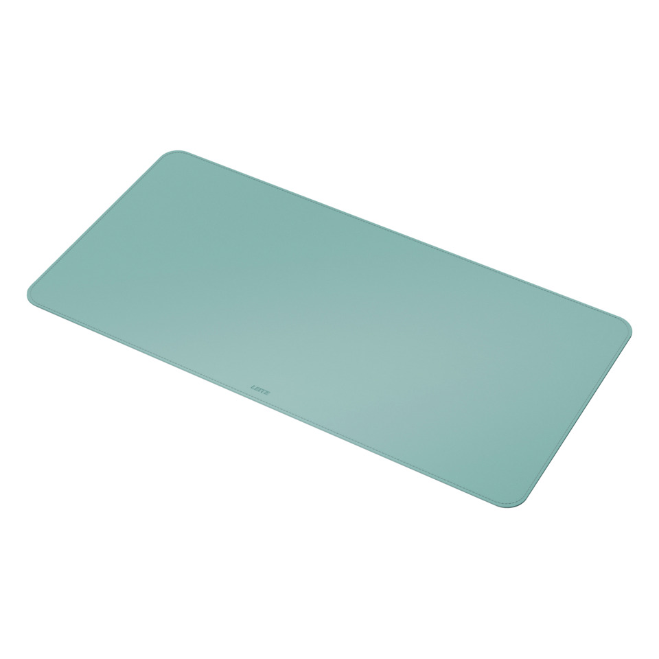 mousepad, desk pad, mint, teal, glossy surface
