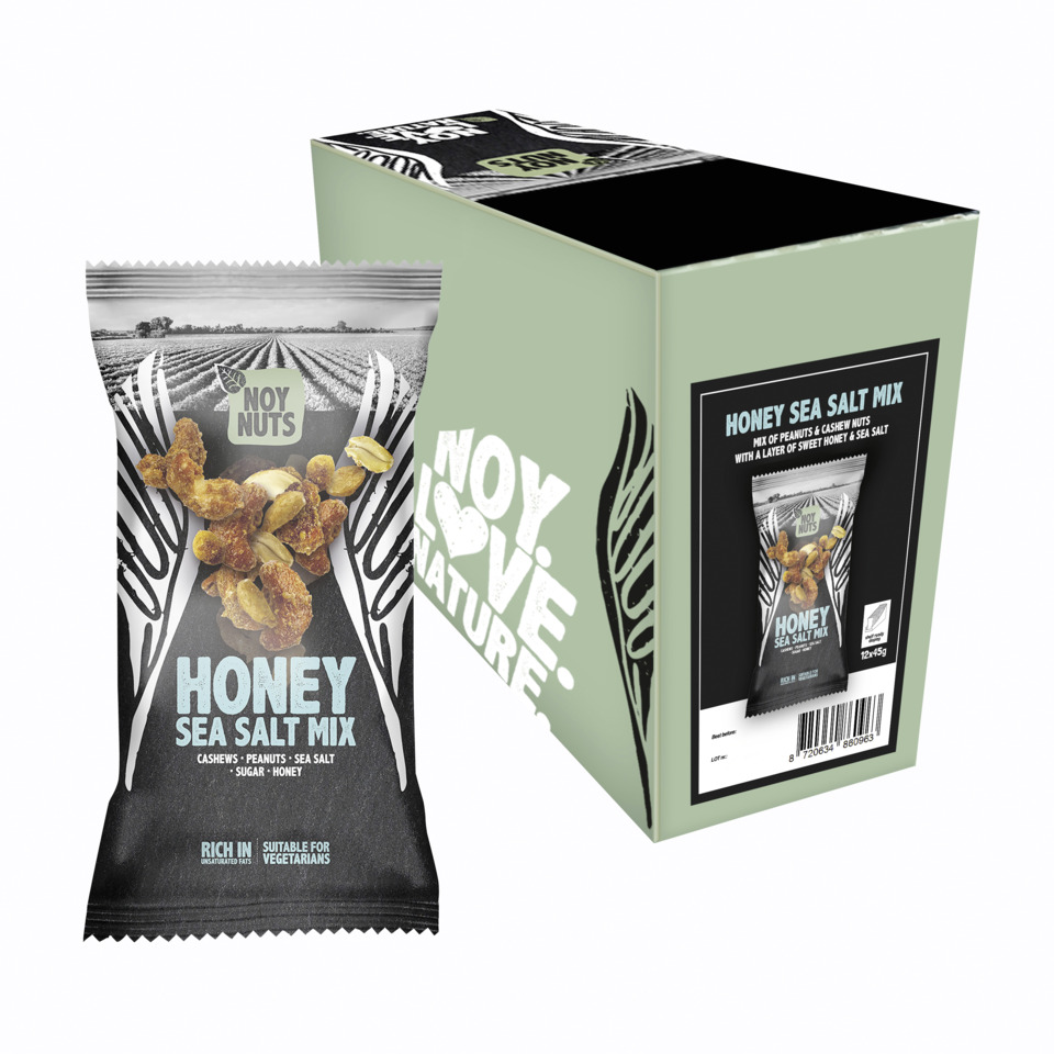 Honig, Meersalz-Mix, Nüsse, Salz-Nuss-Mix, Snack