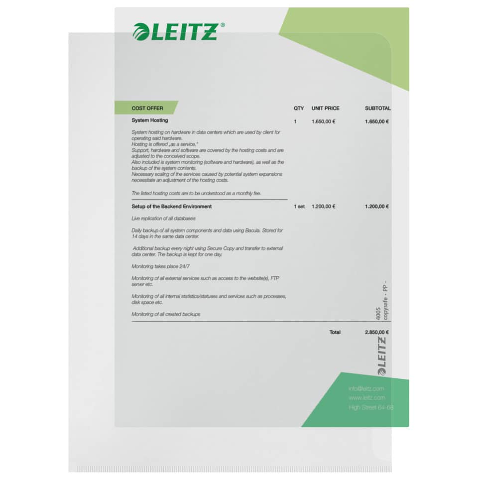 Dokument, Rechnung, Text