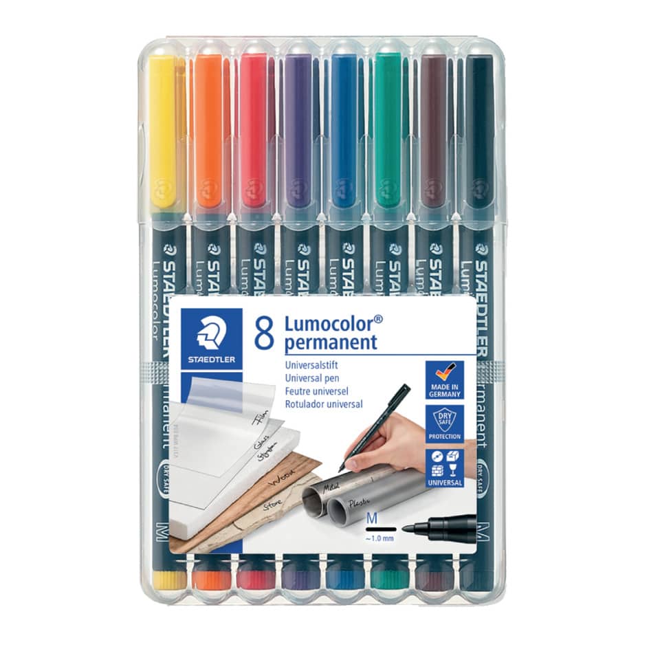 Stifte, Marker, 8er-Set, Permanentstifte, Liner