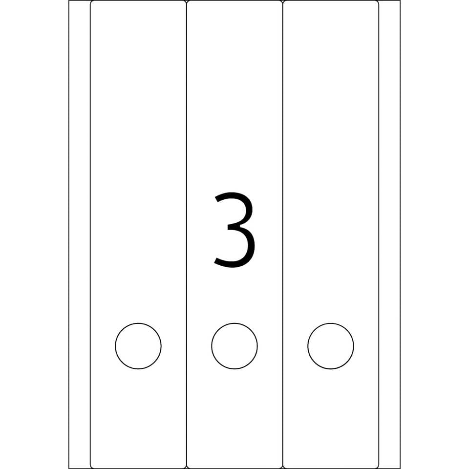 3, Binder, Ringe, Rückseite, Schrift