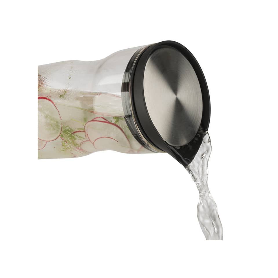 glasflasche, flasche, wasserzugabe, metalldeckel, transparentes muster