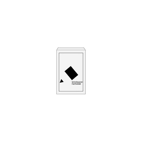 Flachbeutel Papier SWZ, C5, 17x23cm  500100FB17/23