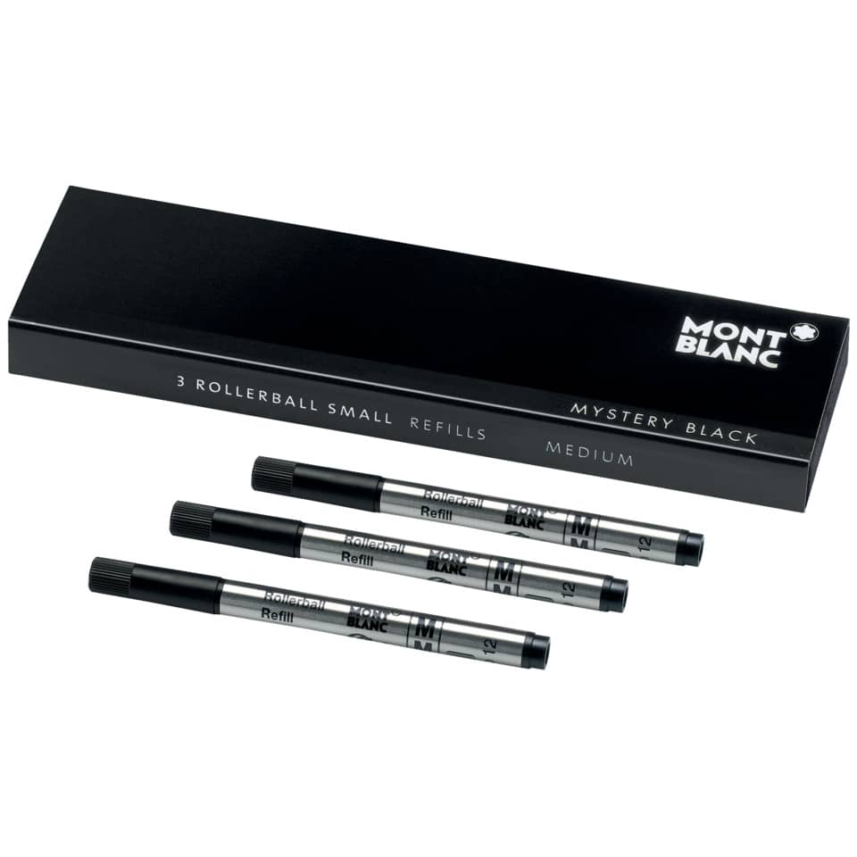Montblanc, Rollerball, Refills, Medium, Mystery Black