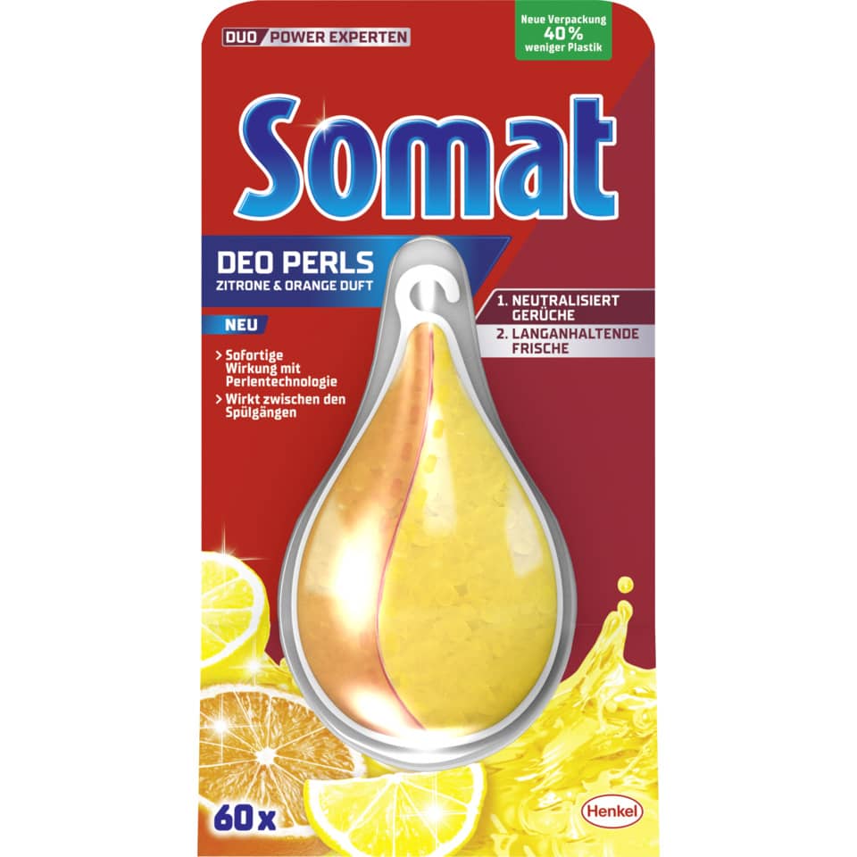 Deo-Perls, Zitrone, orange Duft, Kondom-/Duftpiercing, 60x