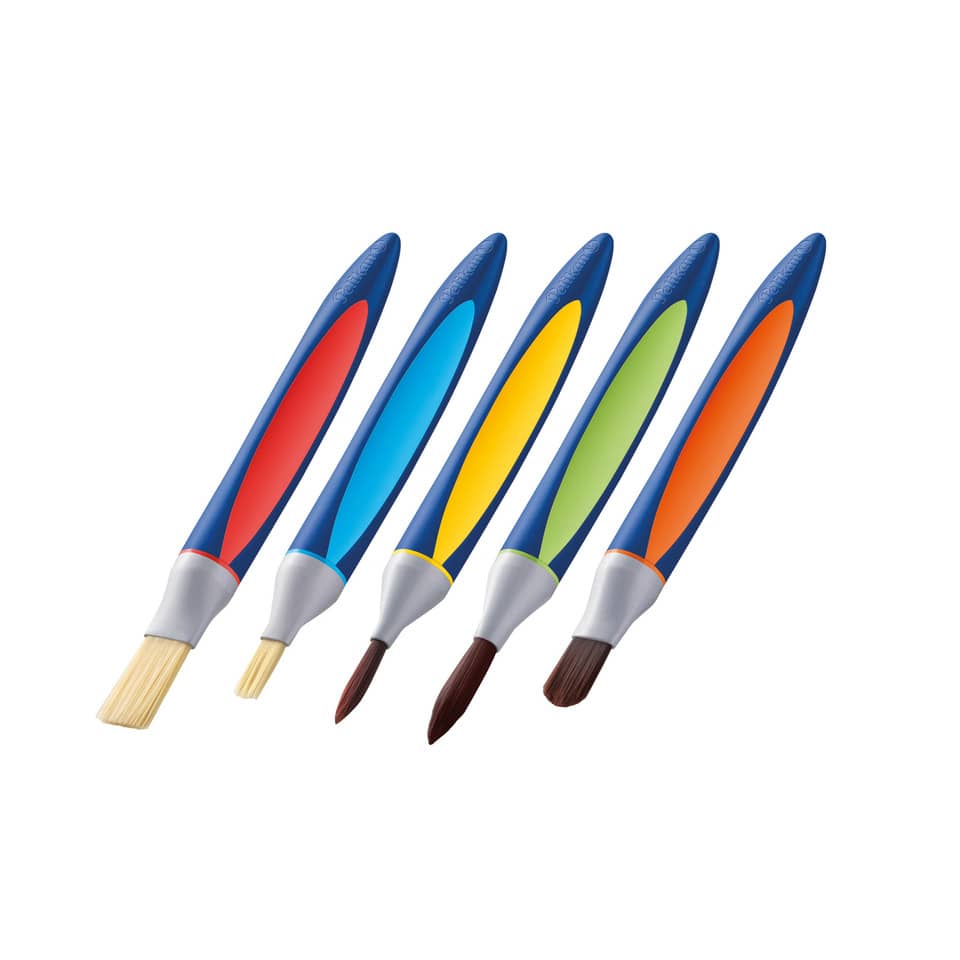 Pinselset, Aquarellpinsel, Bleistiftpinsel, Kunstbedarf, 5er Set
