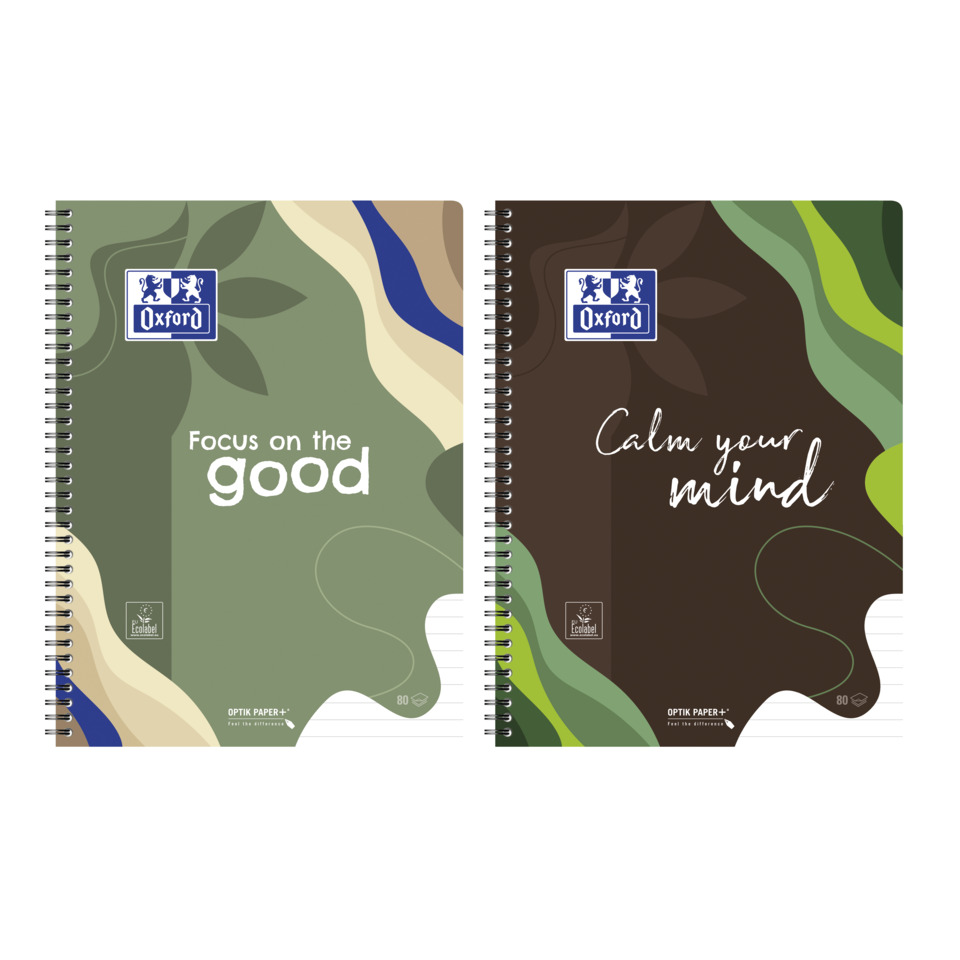 notebook, spiral-bound, Oxford, plastic, practical