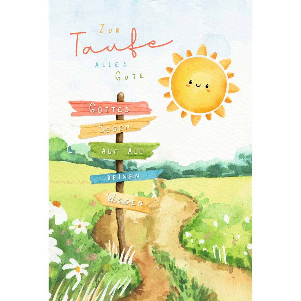 sonniges, wegweisung, pfad, landlandschaft, karteostern