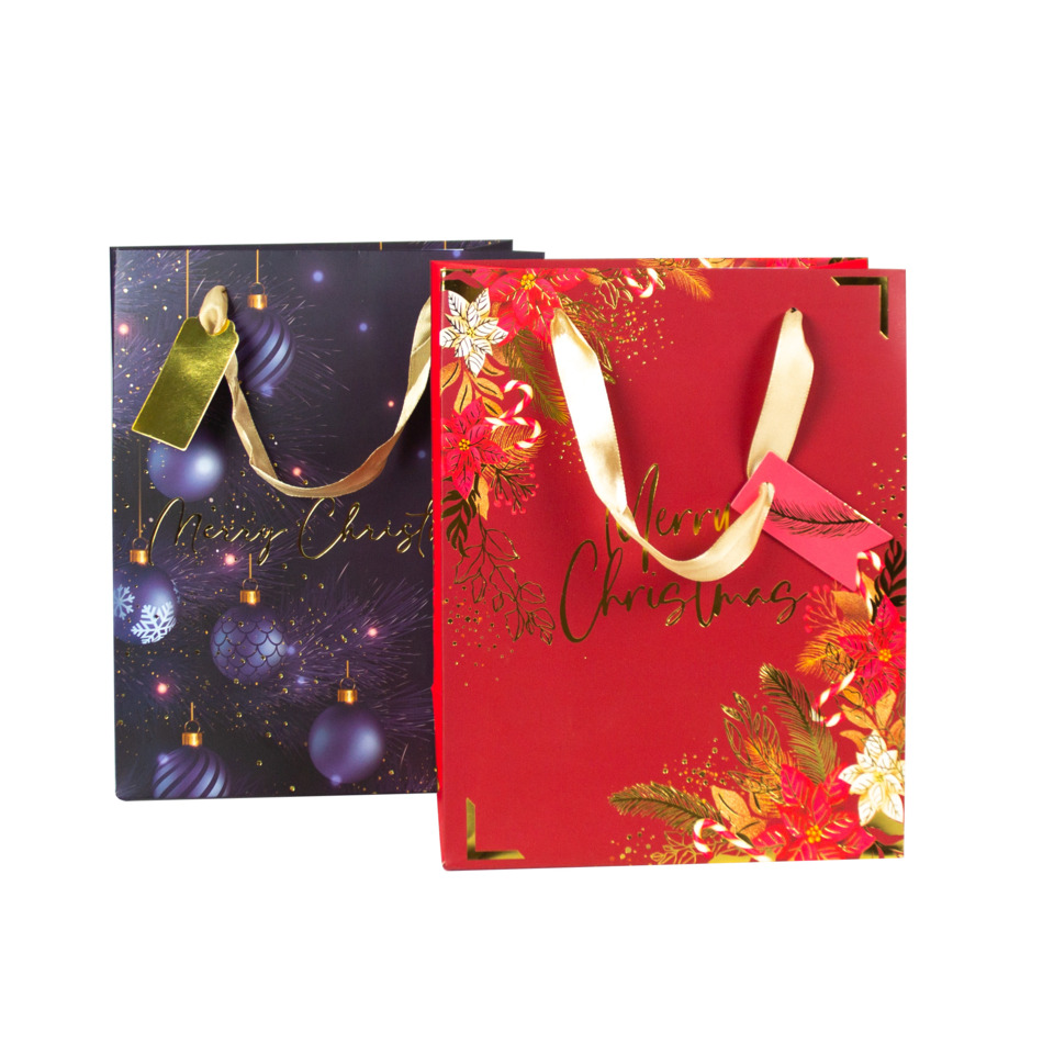 Geschenktüte, Weihnachten, Christbaumdeko, Geschenkebeutel, Rote Tüte
